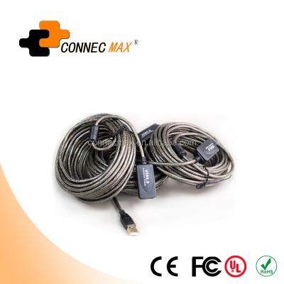 China Active Camera USB 2.0 Extension Cable 5m-40m One Male To One Female With Chipset for sale