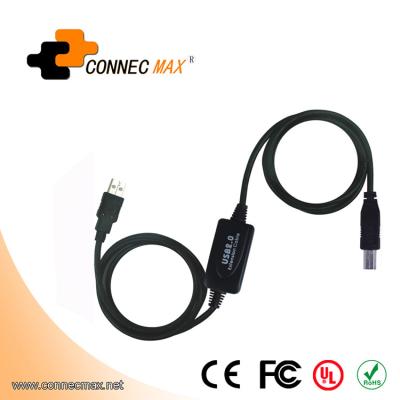 China Connect USB Remote Devices 10m USB 2.0 A Male To Male Active B Printer Cable for sale