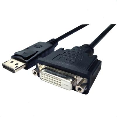 China COMPUTER DP to DVI-D Cable, Displayport to DVI 24+1 Male to Female Cable Supports 1080P 60hz with Latches for Laptop for sale