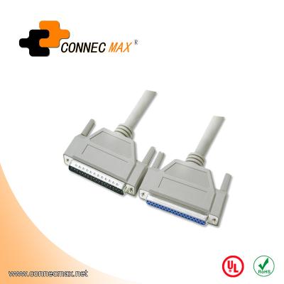 China PDA Shielded DB37 37 Pin Male to Female Extension Cable for sale