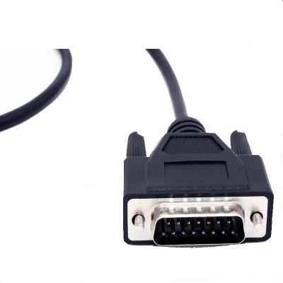 China COMPUTER Black DB15 To Female DB25 To Male Serial Cable OEM for sale