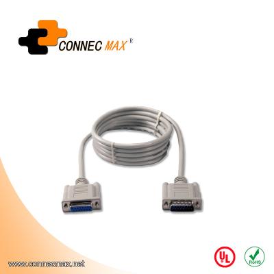 China PDA DB15 Male to Female Serial Extension Cable for sale