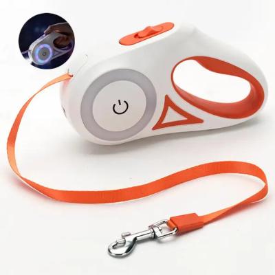 China Lights New PNB Good Price Adjustable Personalized Eco-Friendly Luxury Stylish Nylon Led Soft Lightweight Dog Pet Leashes for sale