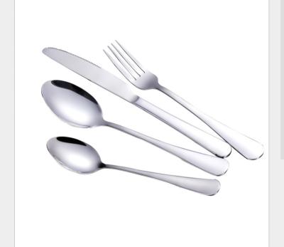 China SS304 Flatware Sets Dinner Spoons Forks And Knife Stainless Steel Cutlery Sets For Wedding Restaurant Hotel for sale