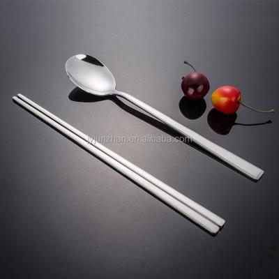 China Korean viable stainless steel spoon and chopstick set, single sales is ok for sale