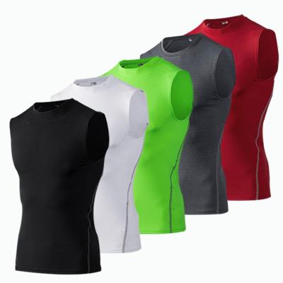 China New Products QUICK DRY 2022 High Quality Fitness Apparel Fabric Sleeveless Elastic Comfort Colors Sweatshirt Men Beach Top Fitness for sale