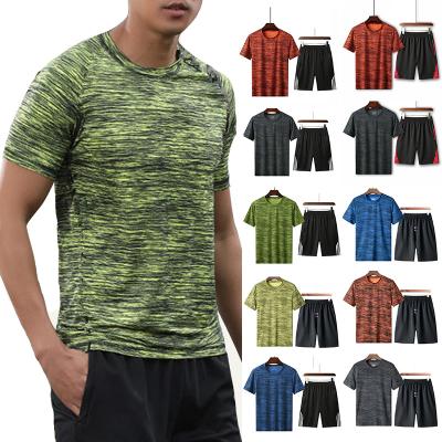 China QUICK DRY Men's Shorts 2022 New Arrivals Casual Neck Set O Sleeve T-Shirt Short Sets Tracksuits Tracksuits Men's Shorts Sets for sale