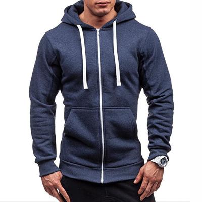 China Wholesale Simple Anti-wrinkle Spring 2022 Hoodies Man Fashion Sleeve Long Street Style Hoodie Full Zip Up Hoodie for sale