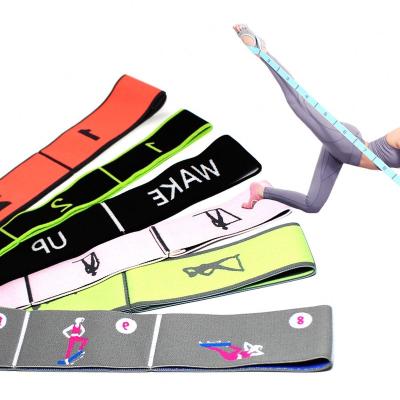 China Comfortable Wholesale Jacquard Weaving Custom Logo Length Polyester Cotton Yoga Fitness Multifunctional Strap With Buckles for sale