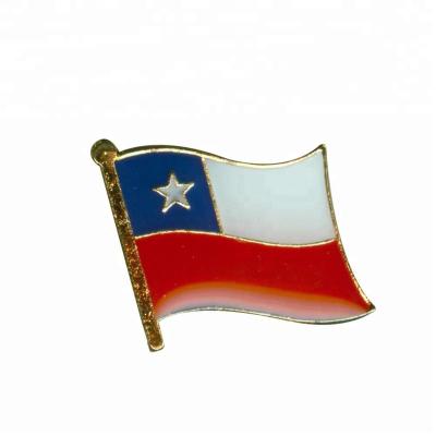 China Chile Europe country flag lapel pin for sale