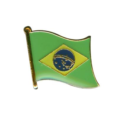 China Brazil Europe country flag lapel pin for sale