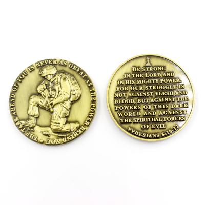 China Europe Factory Price Metal Brass Zinc Alloy Die Challenge Custom Collectible Coin for sale