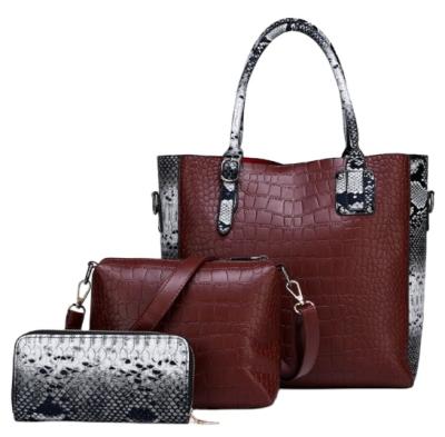 China High Quality Tote Women's Leather Fashion Handbag Lady Handbag Set for sale