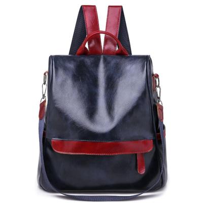 China Wholesale New Fashion Anti-theft Soft Leather Backpack Women PU Travel Backpack for sale