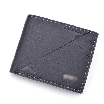 China New Leisure Multi-card Multi-card PU Slim Wallet Men's Soft Leather Short Wallets for sale