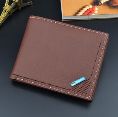 China New Multicard Men's Wallet Fashion Slim Wallet With Multi-card Wholesale Leather Short Wallets for sale