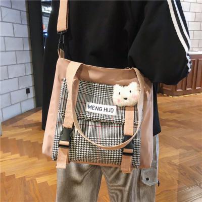 China TAS Portable Casual Girl Wholesale OEM Luxury Handbags For Women Print Canvas Tote Bag Zipper Small Messenger Bag Custom Made With Cat Face for sale