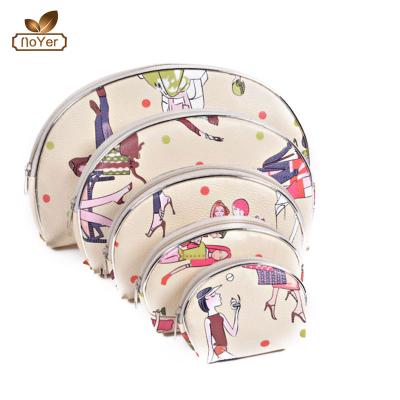 China Fashoion Custom Fruit Cartoon Fruit Bag Fashion 5pcs Travel Toiletries Cosmetic Bag Set for sale