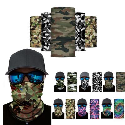 China ODM camouflage bandanas polyester camouflage tube fabric seamless tube fabric custom customizada men personalizada logo bandana peach sun cooling for sale