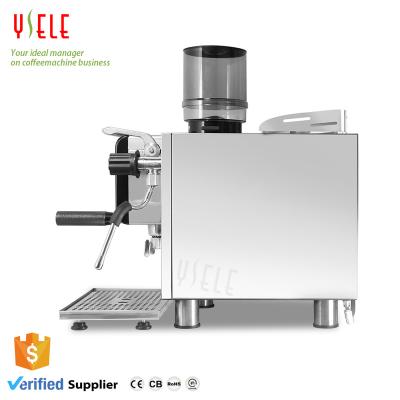 China Double Group Professional Smart Multifunctional Semi Automatic Boiler Hotel Commercial Italian Espresso Machine With Milk Frother for sale