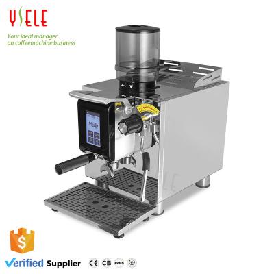 China Hot SellingMulti-purpose Hotel Coffee Shop 9Bar Espresso Commercial Electric Coffee Machine With Manual Lever Burr Grinder for sale