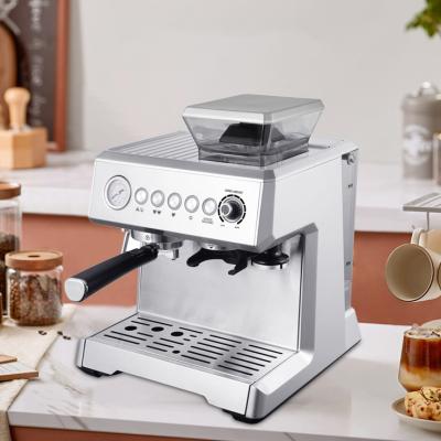 China Profesional Hotel White Ferratti Ferro Espresso Ulka Smart Semi-automatic Coffee Machine Double Boiler for sale