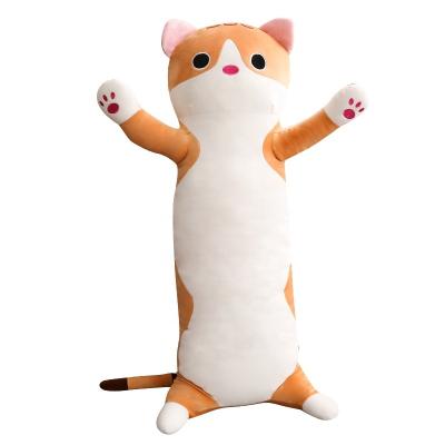 China Comfy Doll Toy Soft Stuffed Animals Long Kitten Body Gift Pillow for Kids and Girlfriend Cute Plush Cat for sale