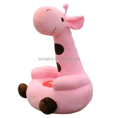 China Cotton Kids Stuff Chair Animal Deer Train Plush Stuffed Comfortable Baby Learning To Sit Sofa for sale