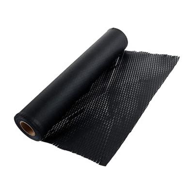 China Biodegradable Honeycomb Kraft Paper Non - Pollution Pad Paper Black Mesh for sale