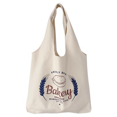 China 2022 Reusable All Over Reusable Custom Printed Shopping Bag Natural T-shirt Design Color Cotton Fabric Durable Canvas Tote Bag For Grocery for sale