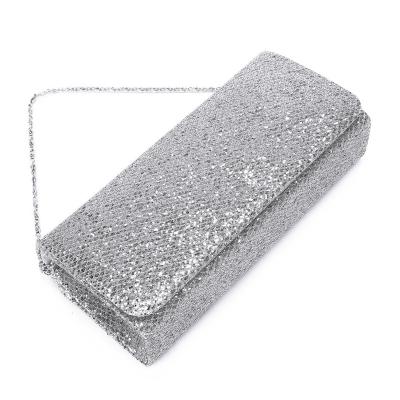 China Waterproof /Easy To Carry Special Occasion Wedding Party Women Ladies Luxury Light Gray Evening Clutch Bag for sale