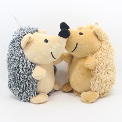 China Stocked Cute Pet Products Hedgehog Plush Pet Toy Soft Stuffed Toys for sale