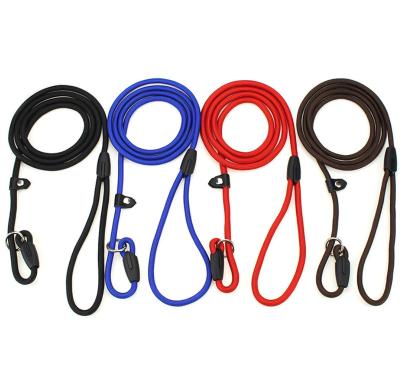 China Eco-friendly Strong Pet Lead Stylish Shiny Nylon Pet Products Dog Training Walking Leash for sale