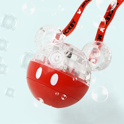 China New Design ABS Formula Disney Mickey Mouse Electric Bubble Machine Plastic Safe High Quality Liquid Motion Toys for sale