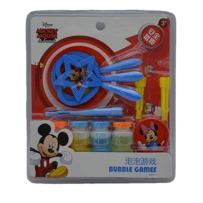 China 2021 High Quality Plastic Mickey Mouse Minnie Mouse Hand Held Automatic Bubble Toys for sale