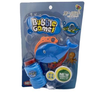 China China Wholesale Custom Plastic Kids Small Lovely Portable Whale Bubble Machine for sale