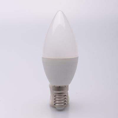 China Residential Led Lamp C37 6W E14 Dimmable Bulb Energy Saving Lights RoHS for sale