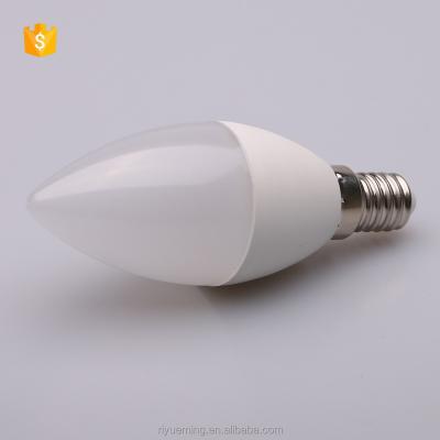 China Desk IEC Standard 4W Round E14 Or E27 Tip Flame Tip C-47 Candle Led Lamp for sale