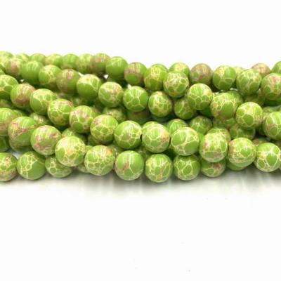 China Imperial Jasper Natural Stone Assorted Mint Turquoise Green Loose Round Sea Drop Imperial Jasper Beads For Jewelry Making for sale