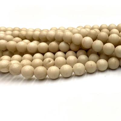 China Hot sale 6/8/10mmnatural white STONE semi-precious stone beads bracelet for diy bracelet for jewelry making for sale