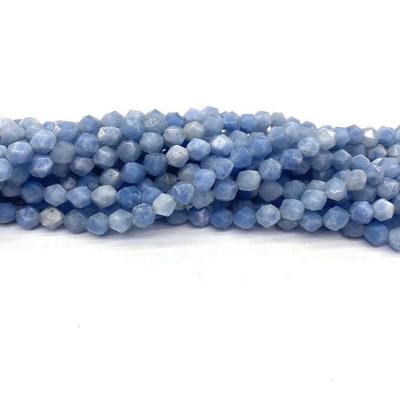 China High Quality Blue Green Stone Gemstone 8mm Faceted Natural Stone Beads For Jewelry Making for sale