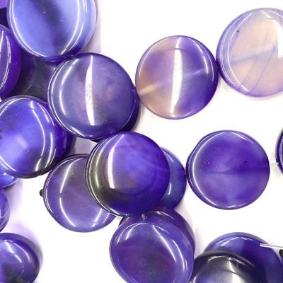 China Bracelet Agate Wholesale Cuts 20/25/30mm Natural Purple Sliced ​​Gemstone Beads Large Agate Double Druzy Dangle Agate For Making Jewelry for sale