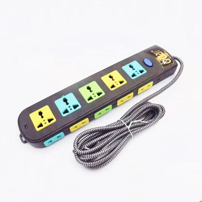 China Peru Venezuela USA Residential/General Purpose Plug 5 Outlet Extension Cable Outlet Power Board Electrical Strip For South American Market for sale