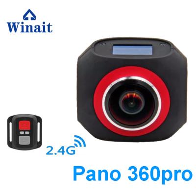 China Pano360Pro high quality sport action camera with 20M wifi 2.4G wireless remote battery 1200mah < 2