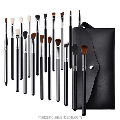 China Angular Blush Professional Makeup Brush Set 19pcs Vegan Black Makeup Brush Set For Eye for sale