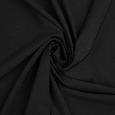 China Sustainable Malaysia Black 90% Polyester 10% Spandex Fabric for sale