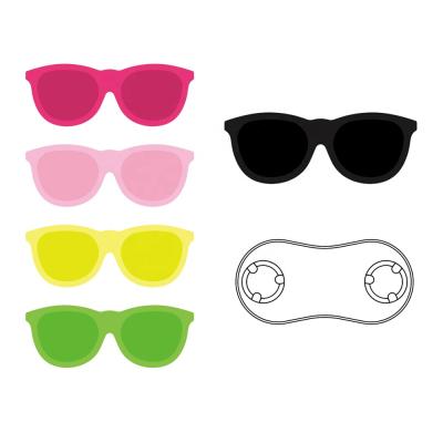 China New Trendy Fashion Magnet Pin Sunglasses Plastic Pink Black Holder Pins Magnetic Eyeglass Holder for sale