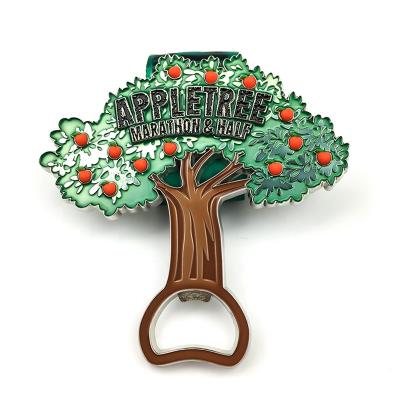 China New Metal Custom Beer Bottle Opener Medal Running Finisher Award Medal For Events for sale