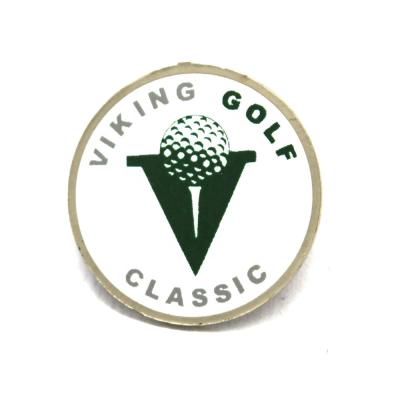 China Durable Golf Accessories Enamel Custom Design Logo Metal Golf Ball Marker for sale