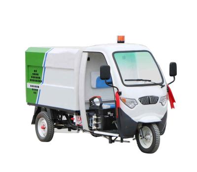 China New Energy Three Wheel Hygiene Sprinkler Dust Removal Hygiene Road Sprinkler Cart for sale